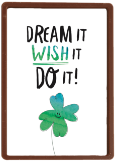 groen klavertje vier met quote