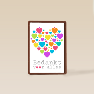 hart van gekleurde hartjes