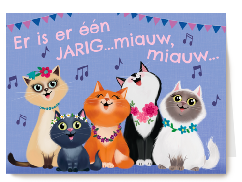 Er is er een jarig Miauw Miauw