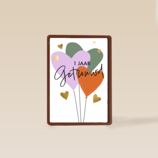 1 jaar getrouwd jubileum met ballonnen