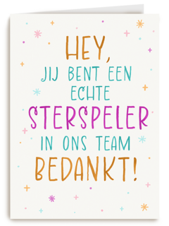 Sterspeler in ons team