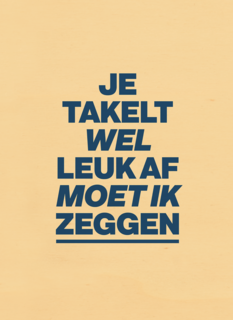 verjaardag kaart andc grappig je takelt wel leuk af moet ik zeggen