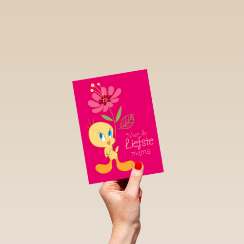 Tweety kaart voor de liefste mama