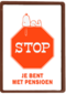 pensioen kaart snoopy stop