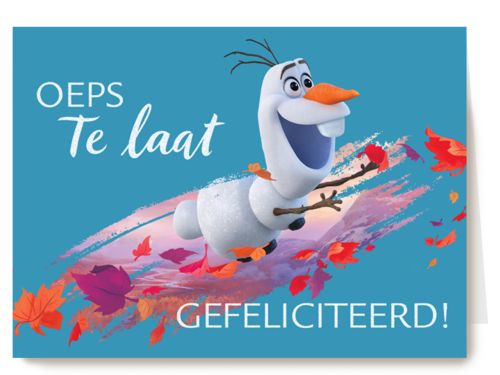 oeps te late verjaardag van Olaf van Frozen