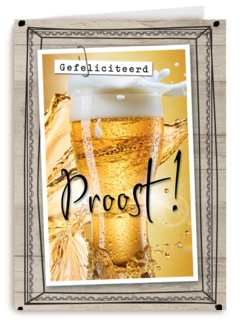 glas bier in lijst