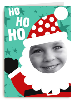 hohoho grappige fotokaart kids