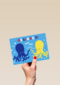 Octopus geslaagd high five kaart