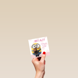 hello welcome to the word minion kaart dochter