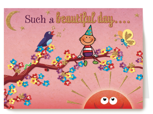 smile kaart such a beautiful day
