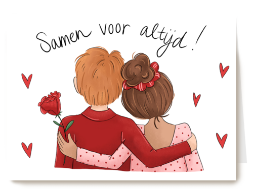 valentijn kaart matia studio samen voor altijd