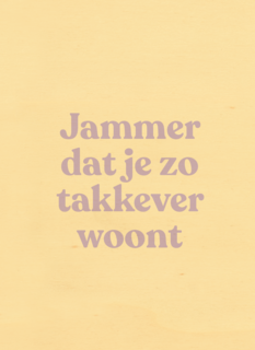 verhuizing kaart jammer dat je zo takkever woont