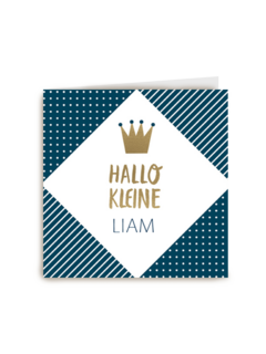 monmon kaart geboorte hallo kleine jongen