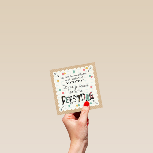 verjaardag vergeten extra feestdag