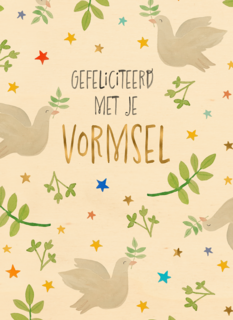 Duiven gefeliciteerd met vormsel