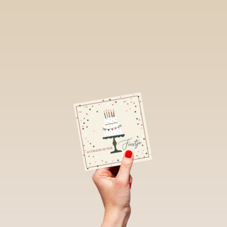 Uitnodiging Feestje Taart