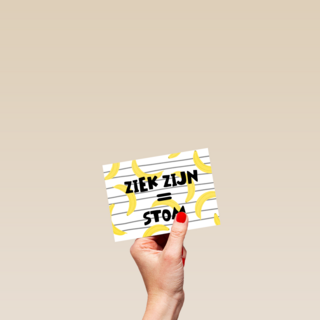 Beterschapskaart ziek zijn is stom