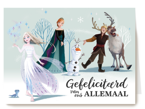 gefeliciteerd van elsa anna olaf kristoff sven