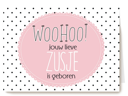 woohooooo lieve zusje is geboren