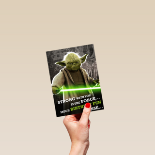 Star Wars Yoda much birthday fun