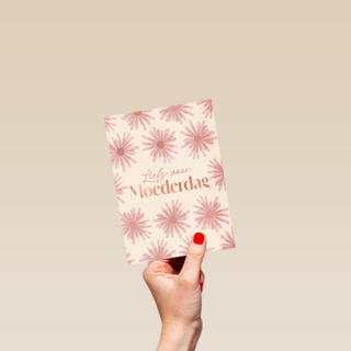 Moederdag liefs roze bloemen