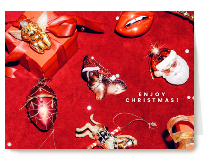 Vondels kerstkaart Enjoy Christmas