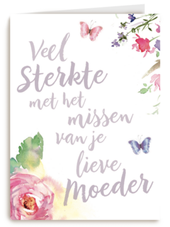 veel sterkte met het missen van je lieve moeder