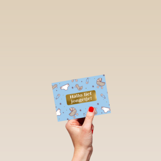 Geboorte felicitatie zoon hallo lief jongetje