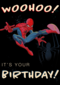 Spiderman verjaardagskaart woohoo