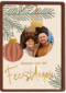 Kerstballen feestdagen fotokaart