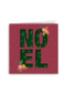 Kerstkaart noel roze oranje