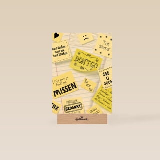 post it afscheid nemen