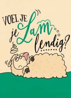 beterschapskaart schaap voel je je lamlendig