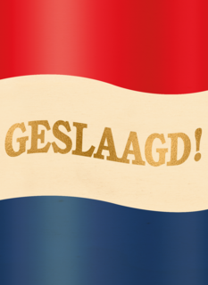 geslaagd kaart nederlandse vlag