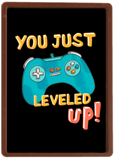 Verjaardagskaart gamecontroller level up