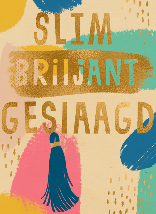 Geslaagd kaart slim briljant geslaagd