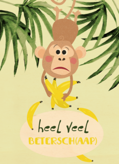 heel veel beterschap met deze bananen