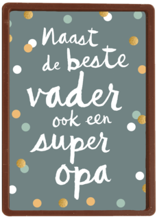 vaderdag kaart klassiek naast de beste vader ook een super opa