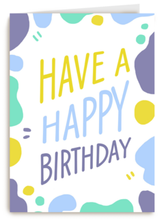 Verjaardagskaart man vrouw hip Have a happy birthday