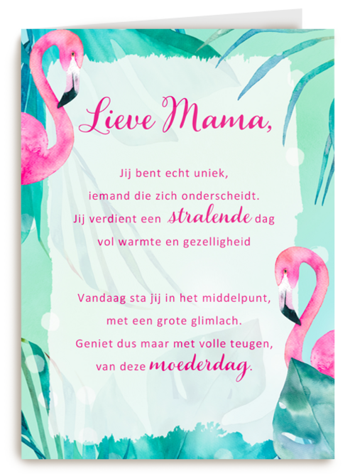 moederdag kaart klassiek geniet met volle teugen van deze moederdag