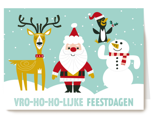 de kerstman en zijn vrienden