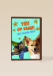 Op kamp corgi