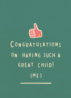 moederdag kaart felicitatie on having such a great child