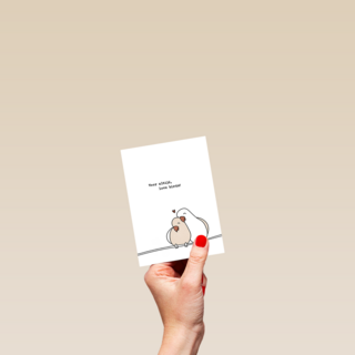 Liefdeskaart voor altijd love birds