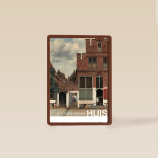 studio art kaart van schilderij johannes vermeer een nieuw huis