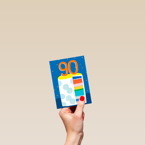 Verjaardagstaart 90 jaar