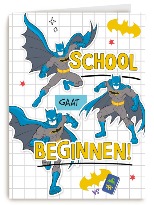 Batman Back to School kaart