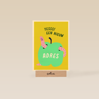 Nieuwe woning kaart yes een nieuw adres