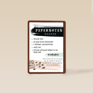 sinterklaas kaart recept pepernoten bakken 100 gram boter