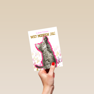 Lieve we missen je kat Op Kamp